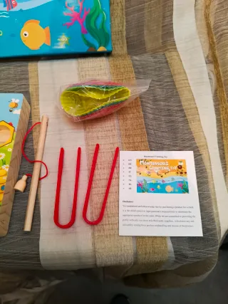 Juego Pesca Magnética Madera Montessori