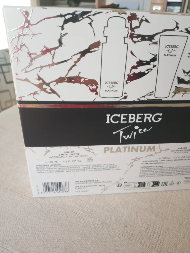 Profumo e crema corpo Iceberg Twice Platinum Set