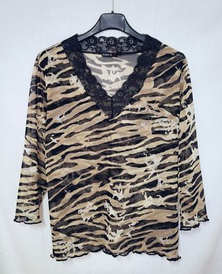 Maglia vintage Isabel D. tigrata taglia L