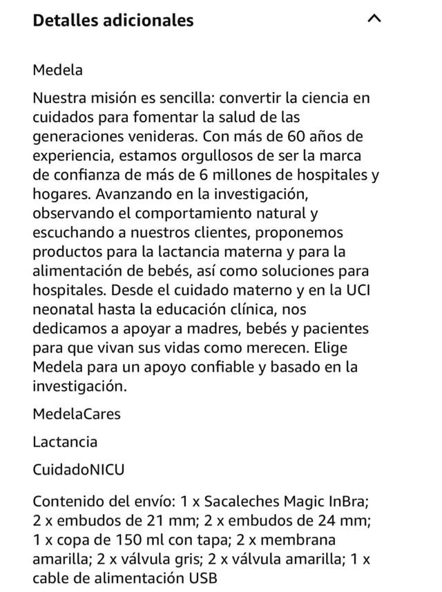 Medela Magic InBra Sacaleches Eléctrico Doble