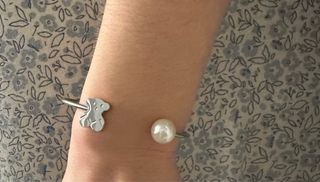 Pulsera Tous Plata Oso y Perla Cultivada