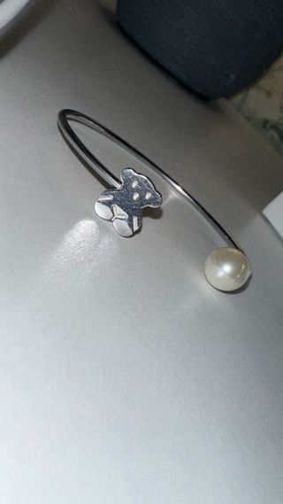 Pulsera Tous Plata Oso y Perla Cultivada