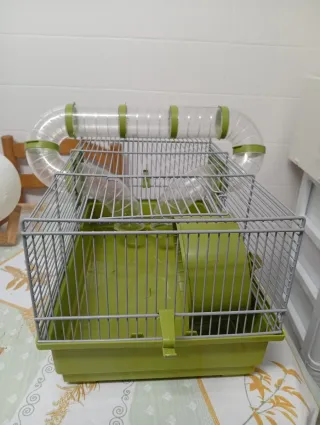 Jaula Hámster con Tubos (1 semana uso)