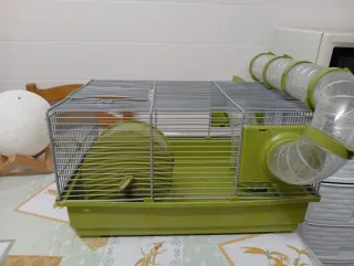 Jaula Hámster con Tubos (1 semana uso)