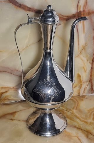 Caraffa Anfora Nichel-Cromo Vintage da collezione