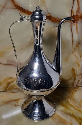 Caraffa Anfora Nichel-Cromo Vintage da collezione