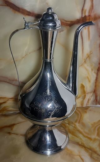 Caraffa Anfora Nichel-Cromo Vintage da collezione
