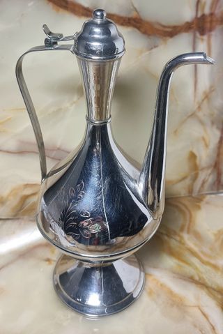 Caraffa Anfora Nichel-Cromo Vintage da collezione