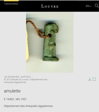 Collar Antiguo Egipto Amuleto Thot
