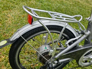 Bicicleta Eléctrica Plegable Gris, Marca Coluver.