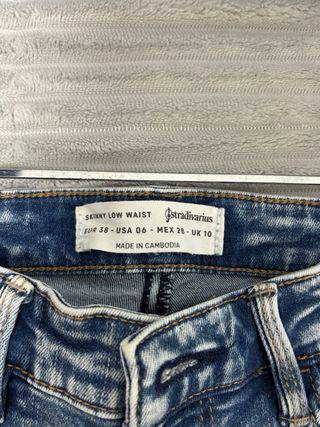 Pantalón vaquero pitillo mujer talla 38