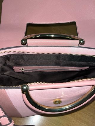 Bolso Parfois Rosa con forro Marrón