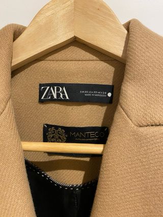 Abrigo camel Zara como nuevo