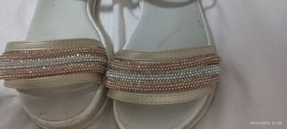 Sandali bambina oro/argento tg 36