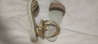 Sandali bambina oro/argento tg 36