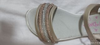 Sandali bambina oro/argento tg 36