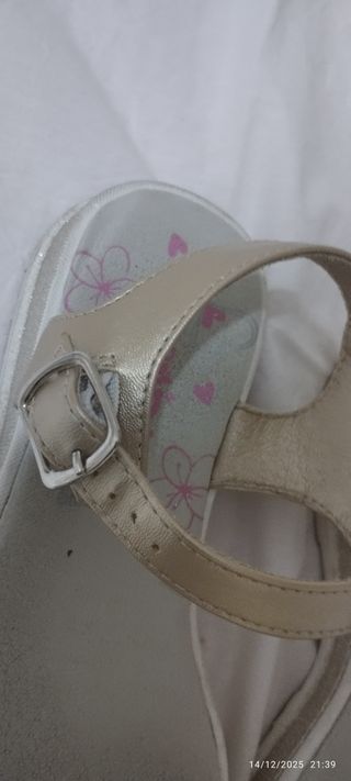 Sandali bambina oro/argento tg 36