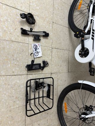 Bicicleta Eléctrica Hitway BK8S Blanca