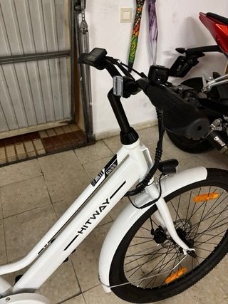 Bicicleta Eléctrica Hitway BK8S Blanca