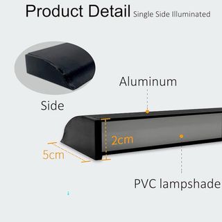 Lámpara LED Exterior Negra 80cm 3 Tonos