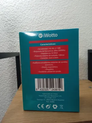 Auriculares Plegables iWotto Stereo Rojo/Negro