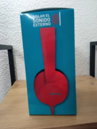 Auriculares Plegables iWotto Stereo Rojo/Negro