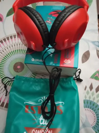 Auriculares Plegables iWotto Stereo Rojo/Negro