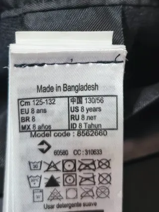 Pantalón Nieve Unisex Infantil 7/8 Años