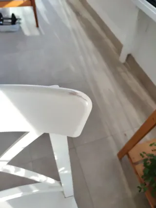 Silla Ikea Madera Blanca