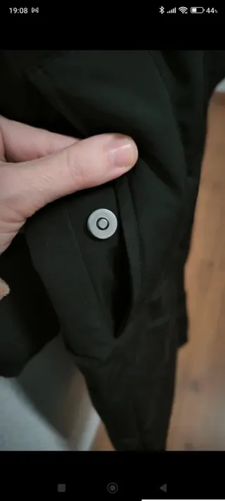 Abrigo plumífero largo ZARA negro