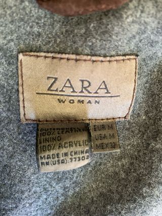Chaqueta Zara Ante Marrón