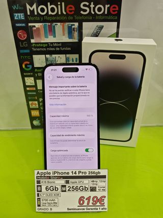 Apple iPhone 14 Pro 256GB Negro