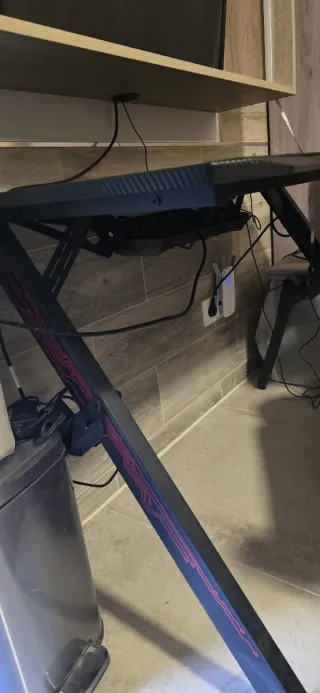 Mesa Gaming Negro/Rojo