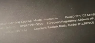 Portátil HP Pavilion Gaming 15-EC0007NS