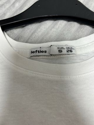 Camiseta Lefties Blanca Talla S Estampado Fruta