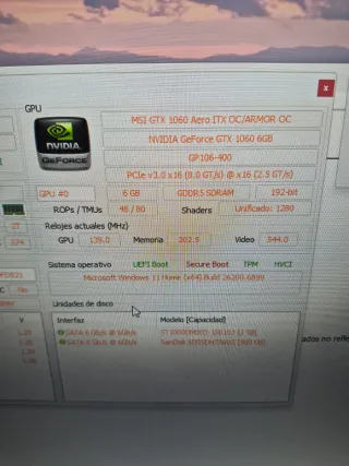 PC Gaming i5 / 28GB RAM / 500GB+1TB / GTX1060 6Gb