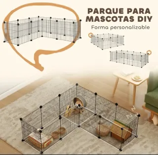 Parco metallico per animali piccoli