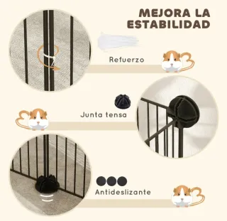 Parco metallico per animali piccoli