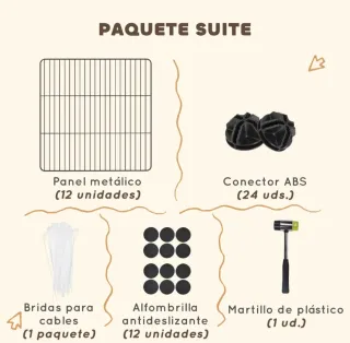 Parco metallico per animali piccoli