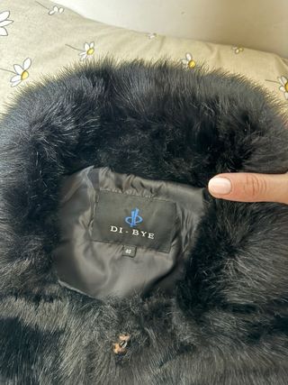 Chaqueta pelo Di-Bye Talla M Negra