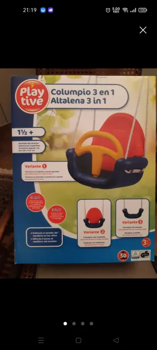Columpio Playtive 3 en 1 Bebé