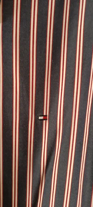 Camisa Tommy Hilfiger Rayas Azul y Rojo