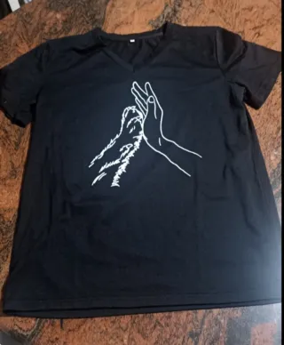 T-shirt unisex nera con stampa