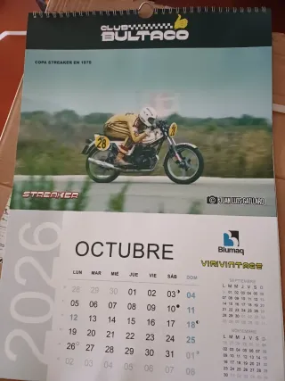 Calendario Bultaco 2026 Ángel Nieto y otros piloto
