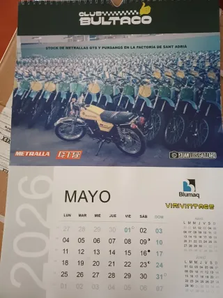 Calendario Bultaco 2026 Ángel Nieto y otros piloto