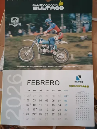 Calendario Bultaco 2026 Ángel Nieto y otros piloto