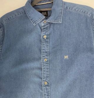 Camisa tipo vaquera manga larga. Pedro del Hierro