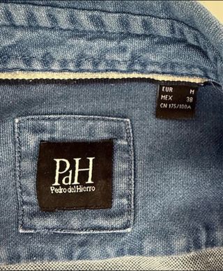 Camisa tipo vaquera manga larga. Pedro del Hierro