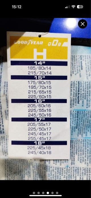 Cadenas textiles para nieve Goodyear