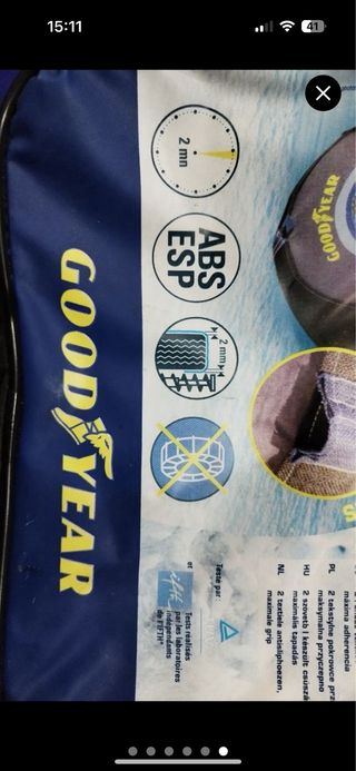 Cadenas textiles para nieve Goodyear